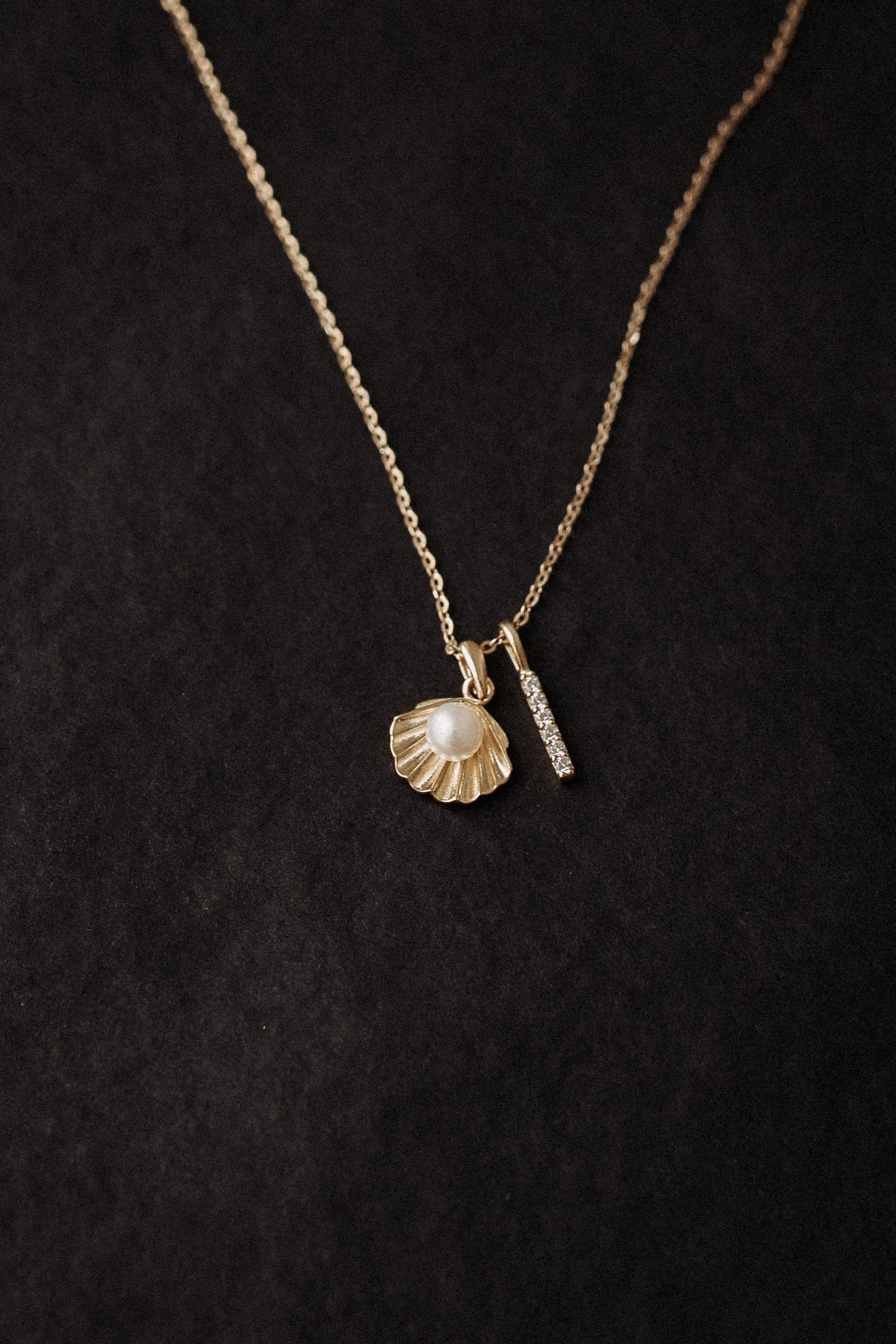 9 K SOLID GOLD - Sea Shell Anhänger