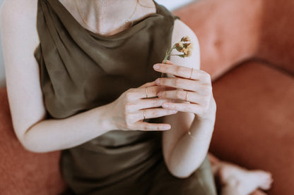 14 K SOLID GOLD - Dainty Ring