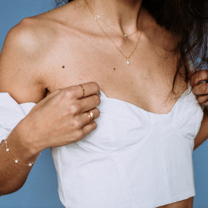 Pearl Drop Single Choker