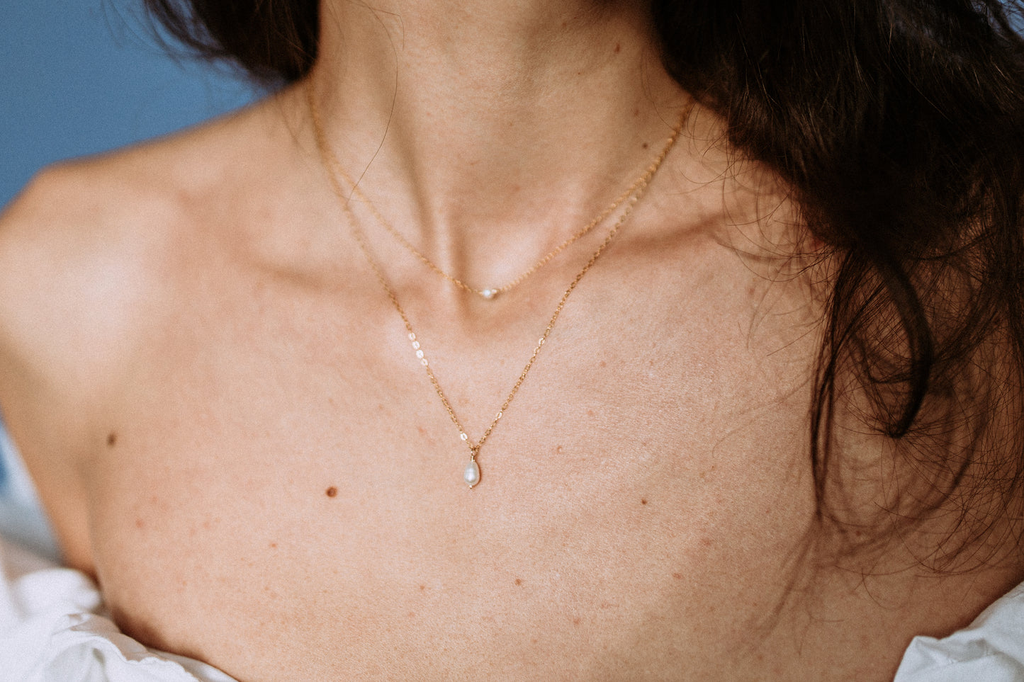 Pearl Drop Single Choker